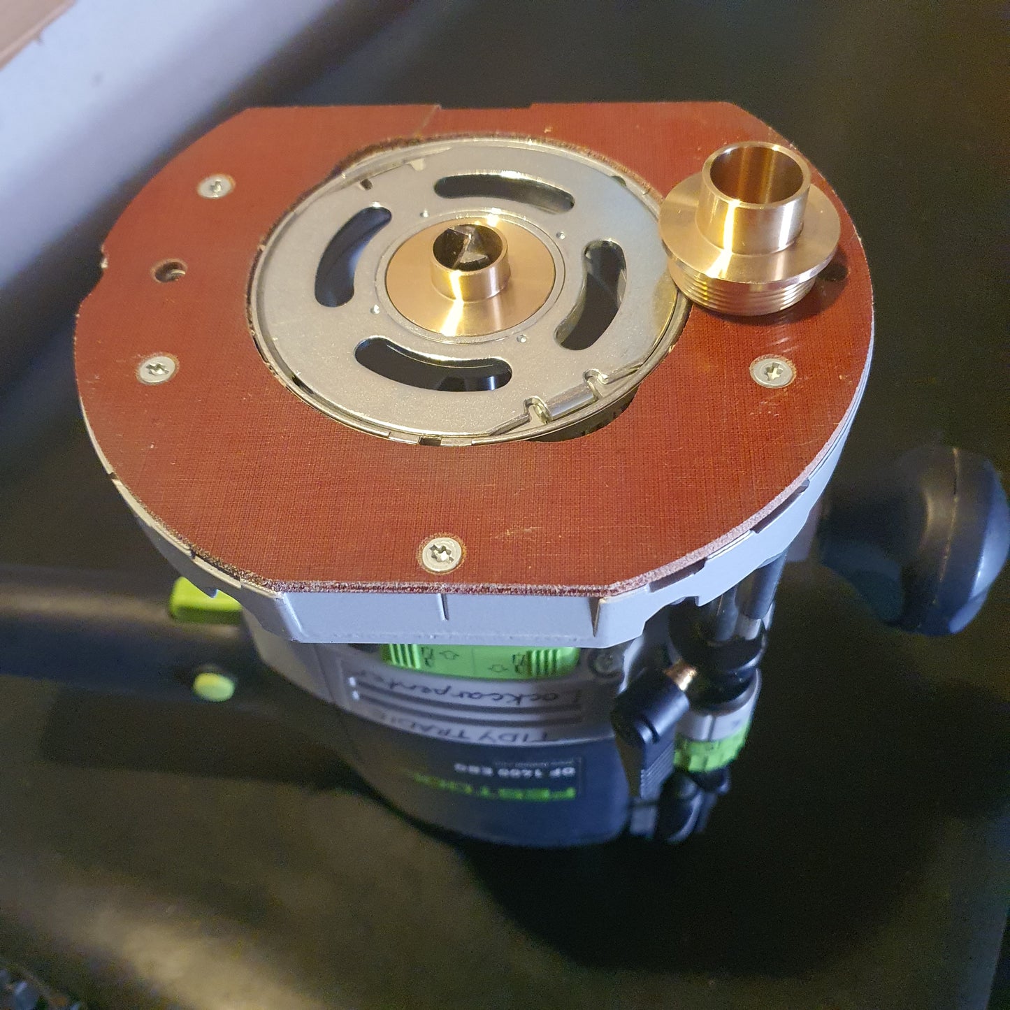 Festool bush guide adaptor for copy rings. Lockcarpentry Shop.