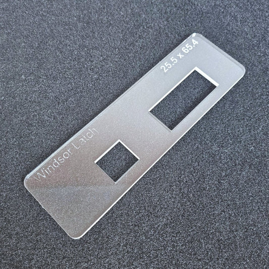 Windsor Hardware latch template. Tidy Tradie Router Jig