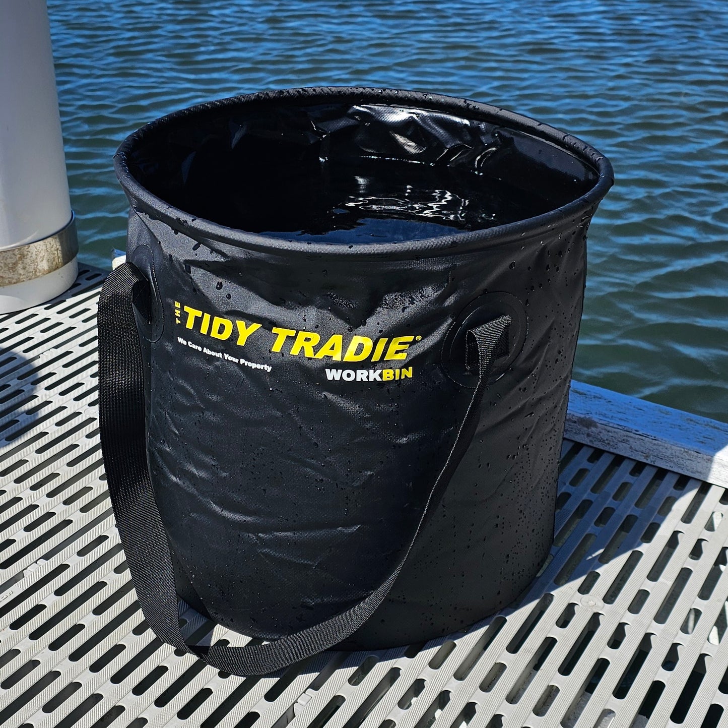 The Tidy Tradie Work Bin - Large colapsible bucket 50Ltr