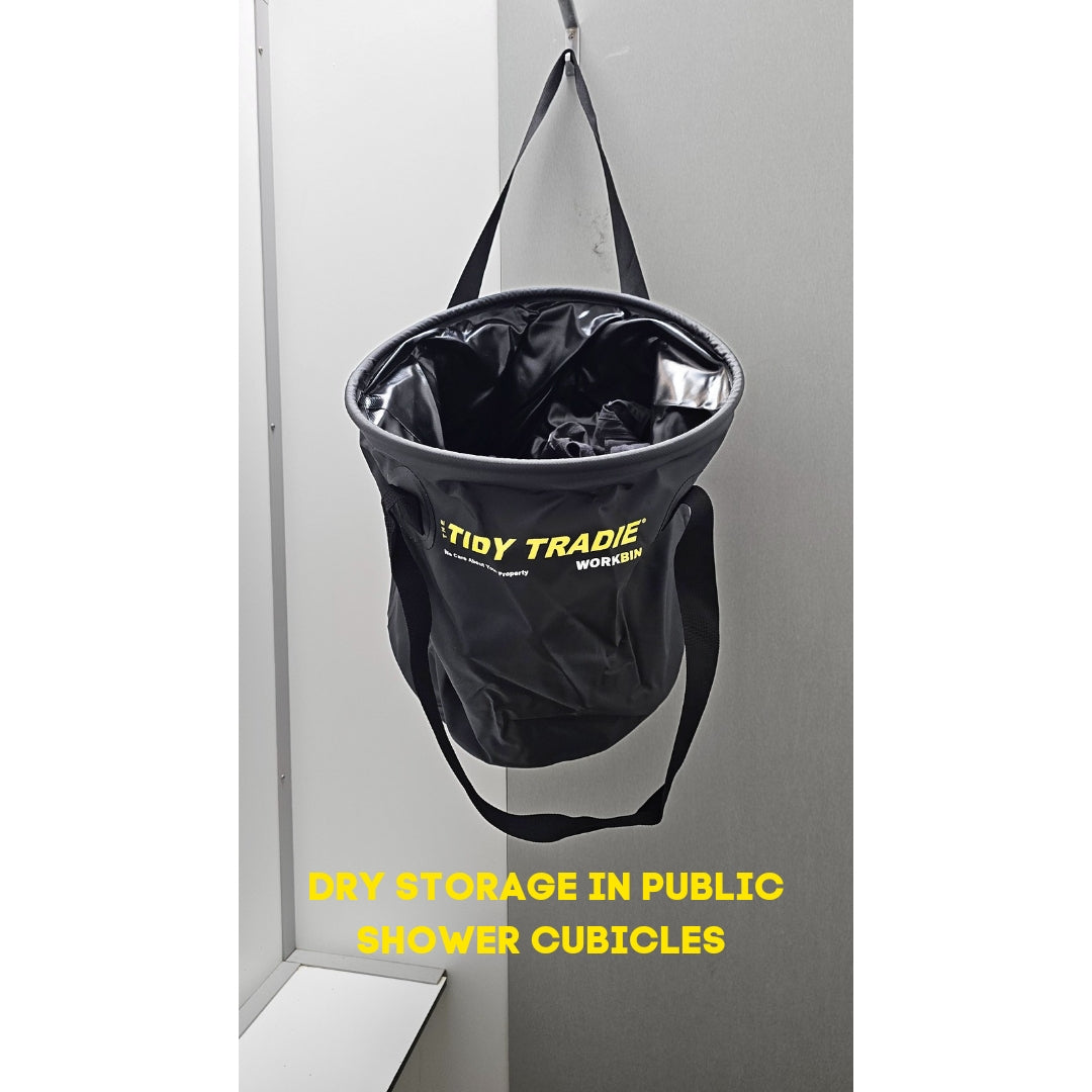 The Tidy Tradie Work Bin - Large colapsible bucket great for camping