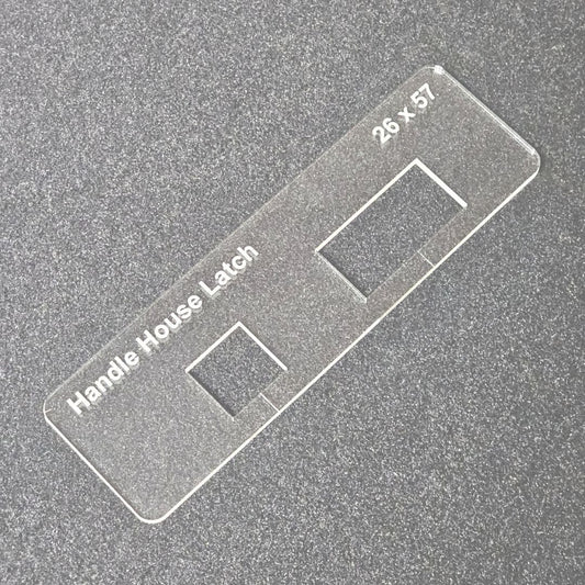 Handle House Latch Template