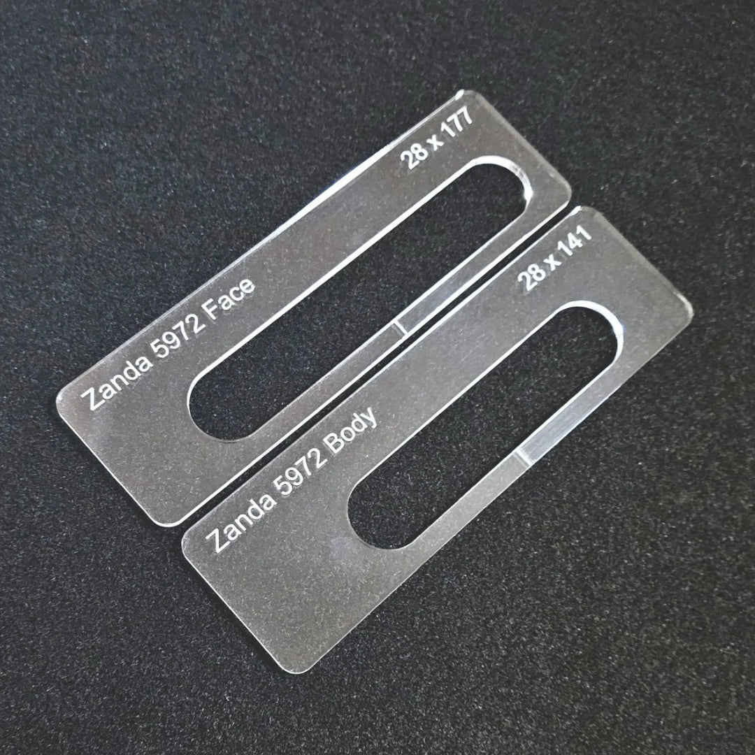 Zanda 5972 concealed hinge template.