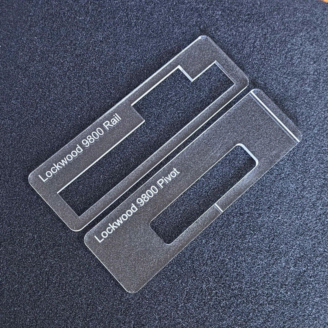 Lockwood 9800 Transom Door Closer Templates