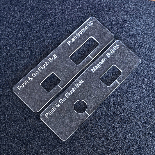 Celegon Push & Go Evo templates for the TIDY TRADIE Router Jig 2.0