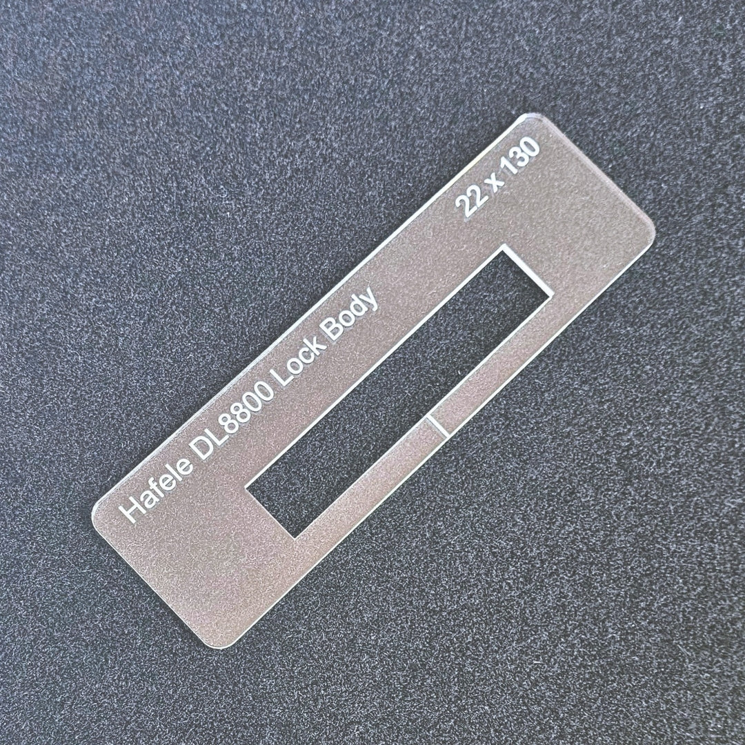 Hafele DL8800 Lock Templates