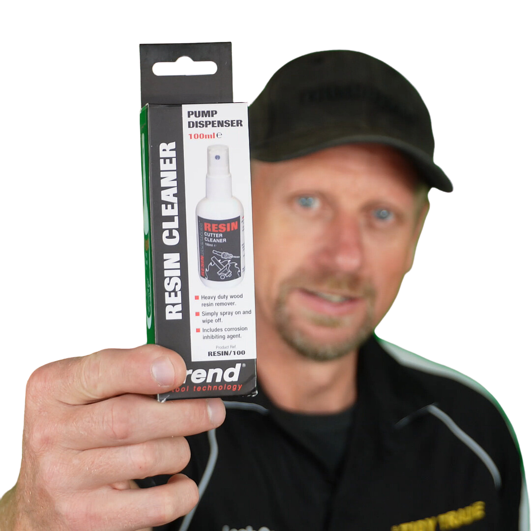 Trend resin cleaner. Heavy duty wood resin remover. For cleaning and protecting your quality router bits and cutters. Promoted by the Tidy Tradie Lockcarpenter