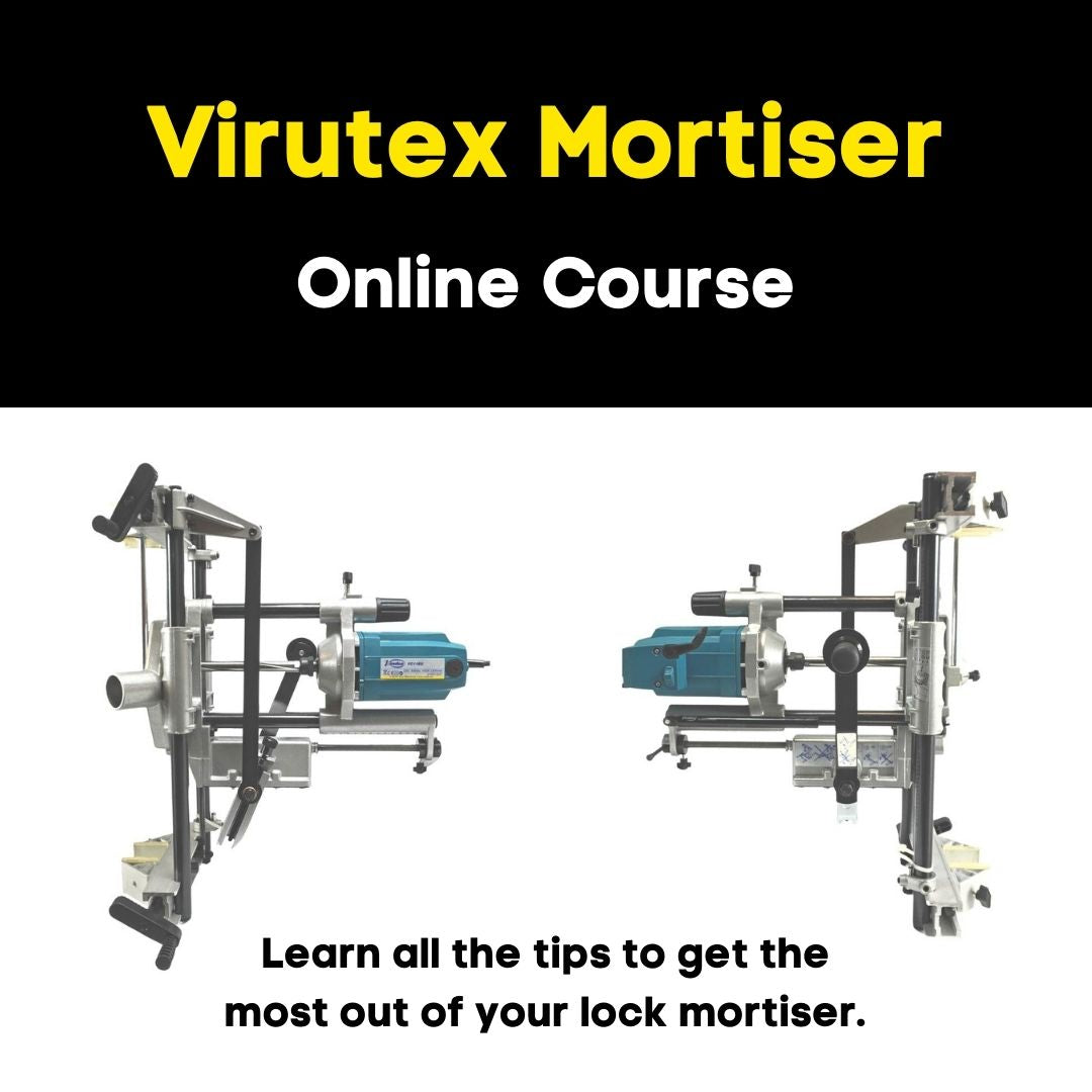 Virutex  mortiser online course. Learn all the tips  to get the most out of your lock mortiser