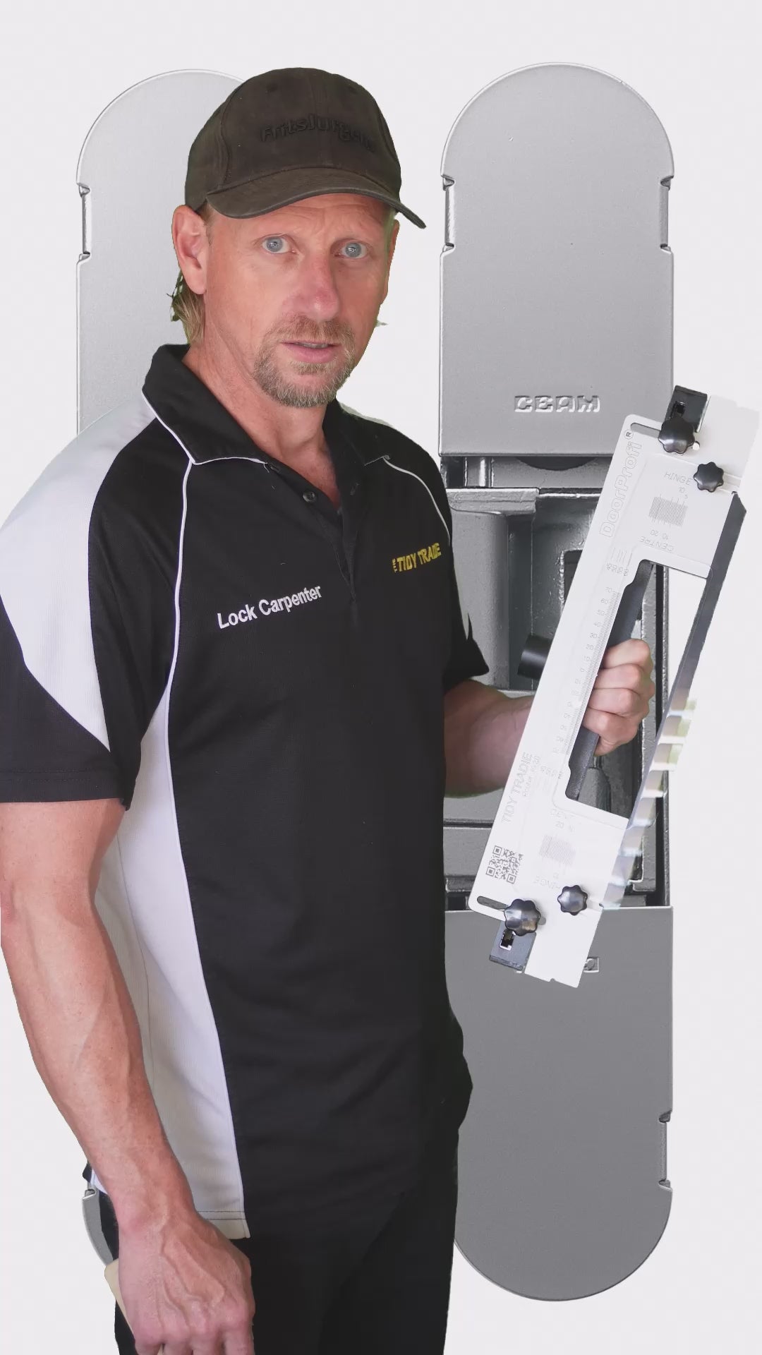 The TIDY TRADIE Router jig can install all types of concealed hinges.