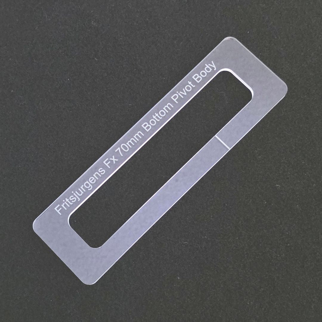 Fritsjurgens Fx 70mm Bottom Pivot Template