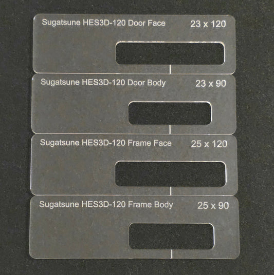 Sugatsune HES3D-120 Concealed Hinge Templates
