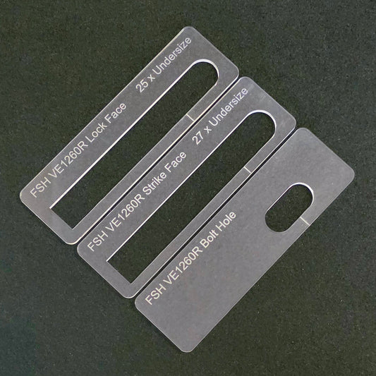FES VE1260R V-Lock Drop Bolt Templates