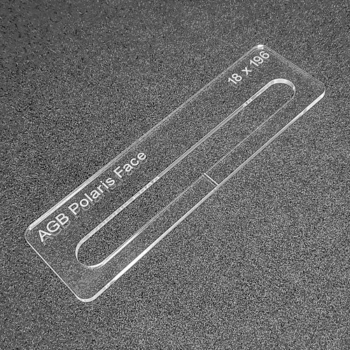 AGB Polaris Face Template, for magnetic latches and locks.  Used with the TIDY TRADIE Router Jig 1.0 & 2.0.