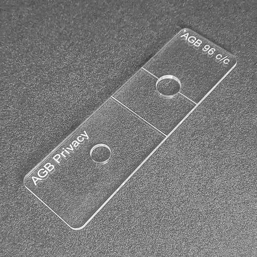 AGB handle and privacy template, for magnetic latches and locks.  Used with the TIDY TRADIE Router Jig 1.0 & 2.0.