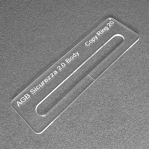 AGB Sicurezza 2.0 router jig template for the magnetic euro lock body.  Used with the TIDY TRADIE Router Jig 1.0 & 2.0.