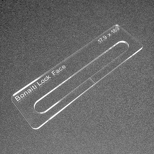 Bonaiti lock face template. Used with the TIDY TRADIE Router Jig 1.0 & 2.0.