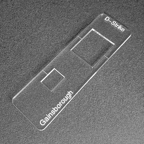 Gainsborough D-Strike template. Used with the TIDY TRADIE Router Jig 1.0 & 2.0.