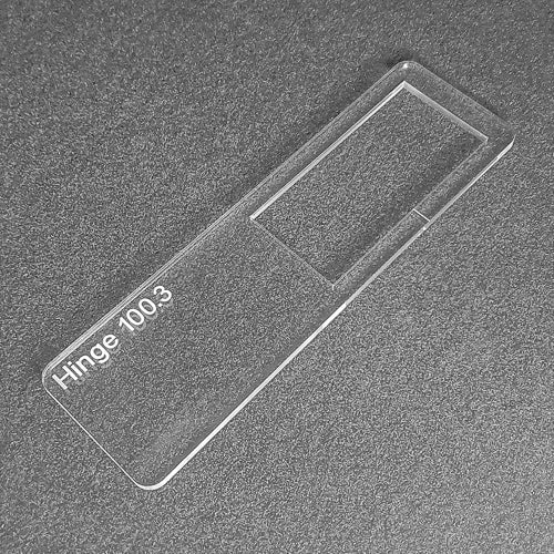 100.3mm no gap hinge template. Used with the tidy tradie router jig 1.0 & 2.0.