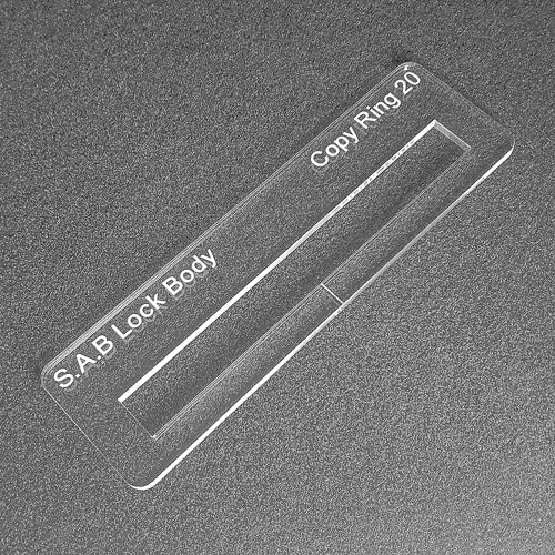 S.A.B lock body template, used with the TIDY TRADIE Router Jig 1.0 & 2.0.