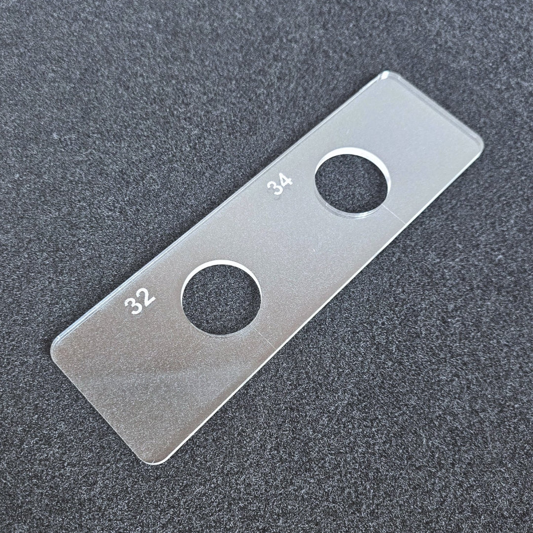 32 and 34mm Hole Template