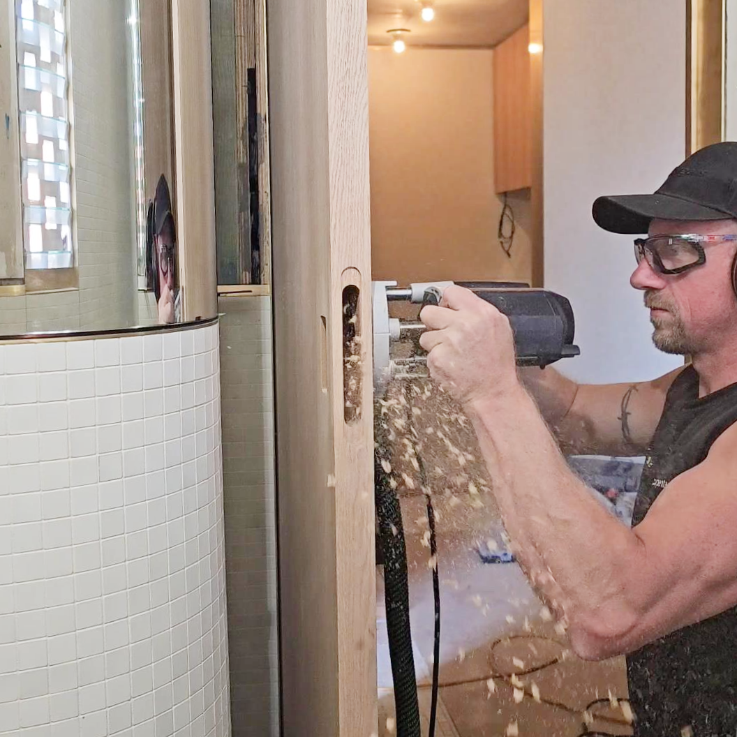 Lockcarpenter routing for No-Ha handles