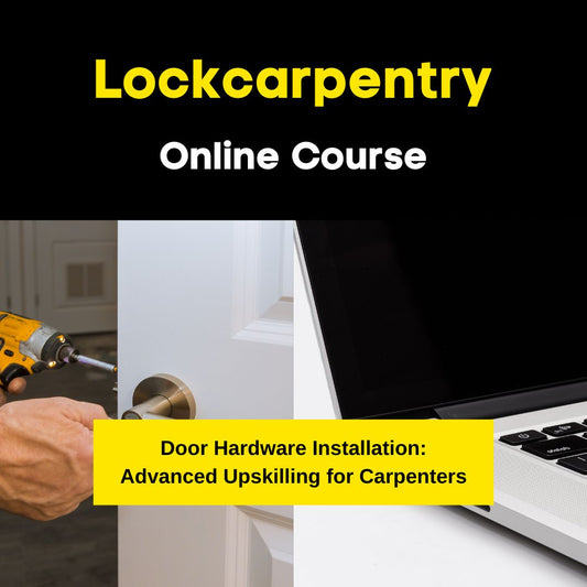 Lockcarpentry Online Course for locksmiths and carpenters. Become an expert door hardware installer today.