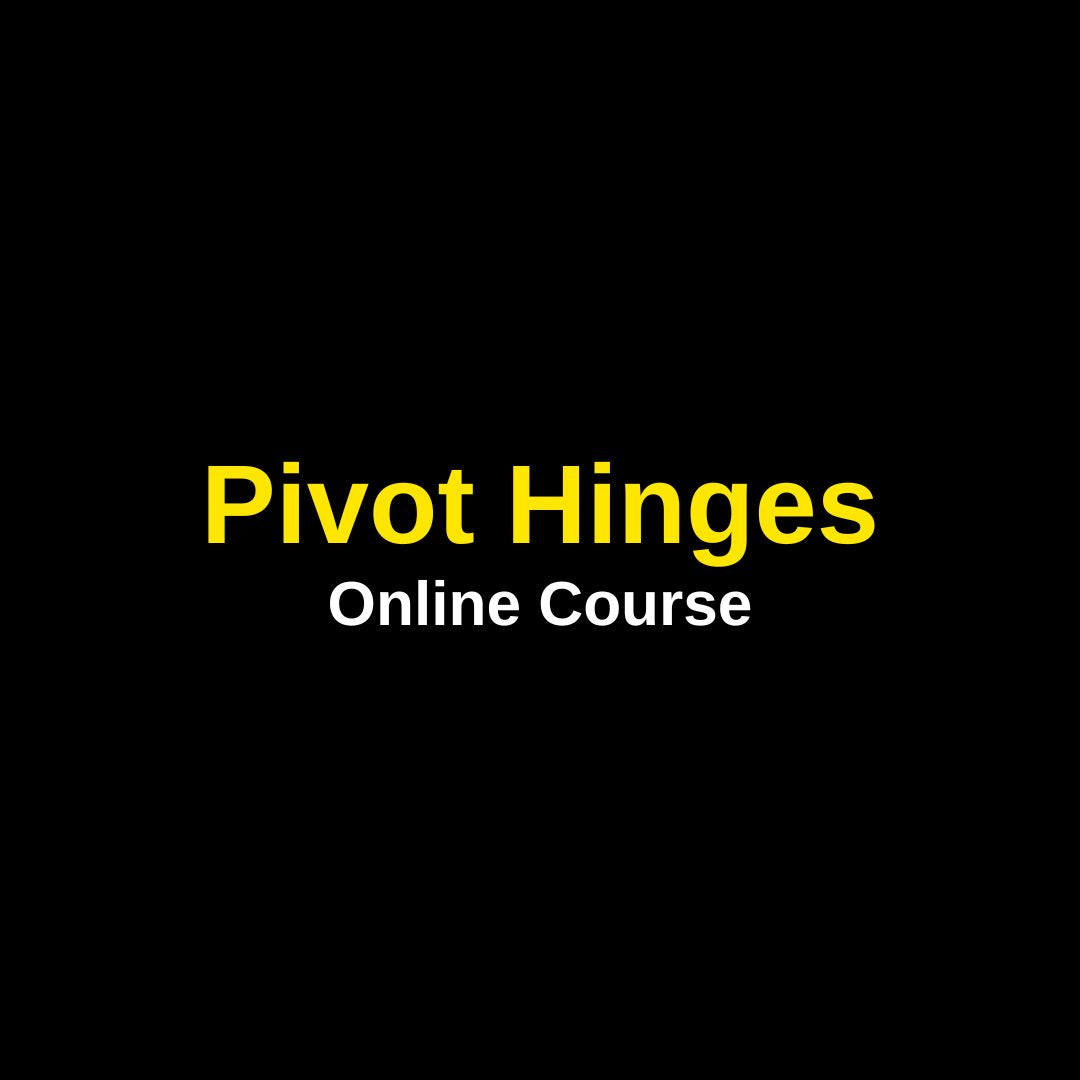 Pivot hinges online course from the Lockcarpentry Shop.