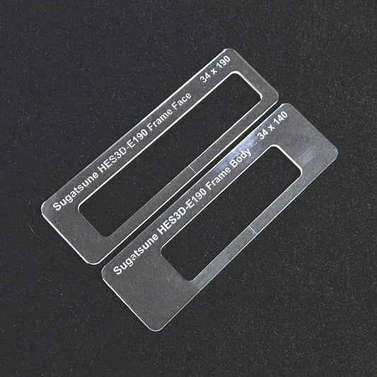 Sugatsune HES3D-E190 Concealed Hinge Templates