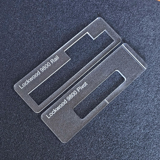 Lockwood 9800 Transom Door Closer Templates