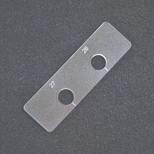 26 and 27mm Hole Template