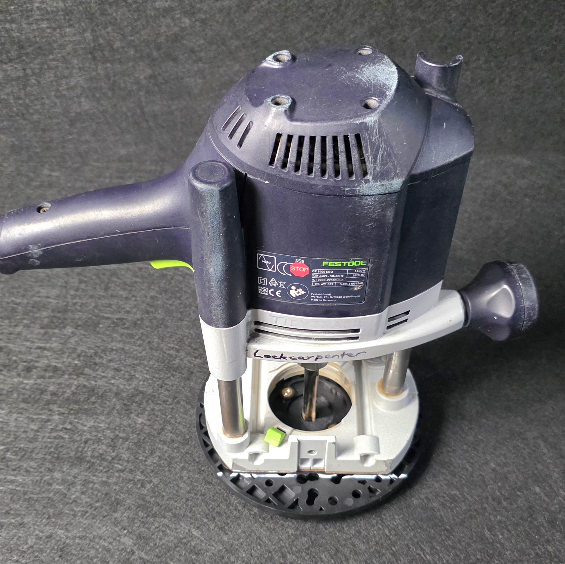 180mm router base (new model)  on a Festool 1400 - Lockcarpentry Shop