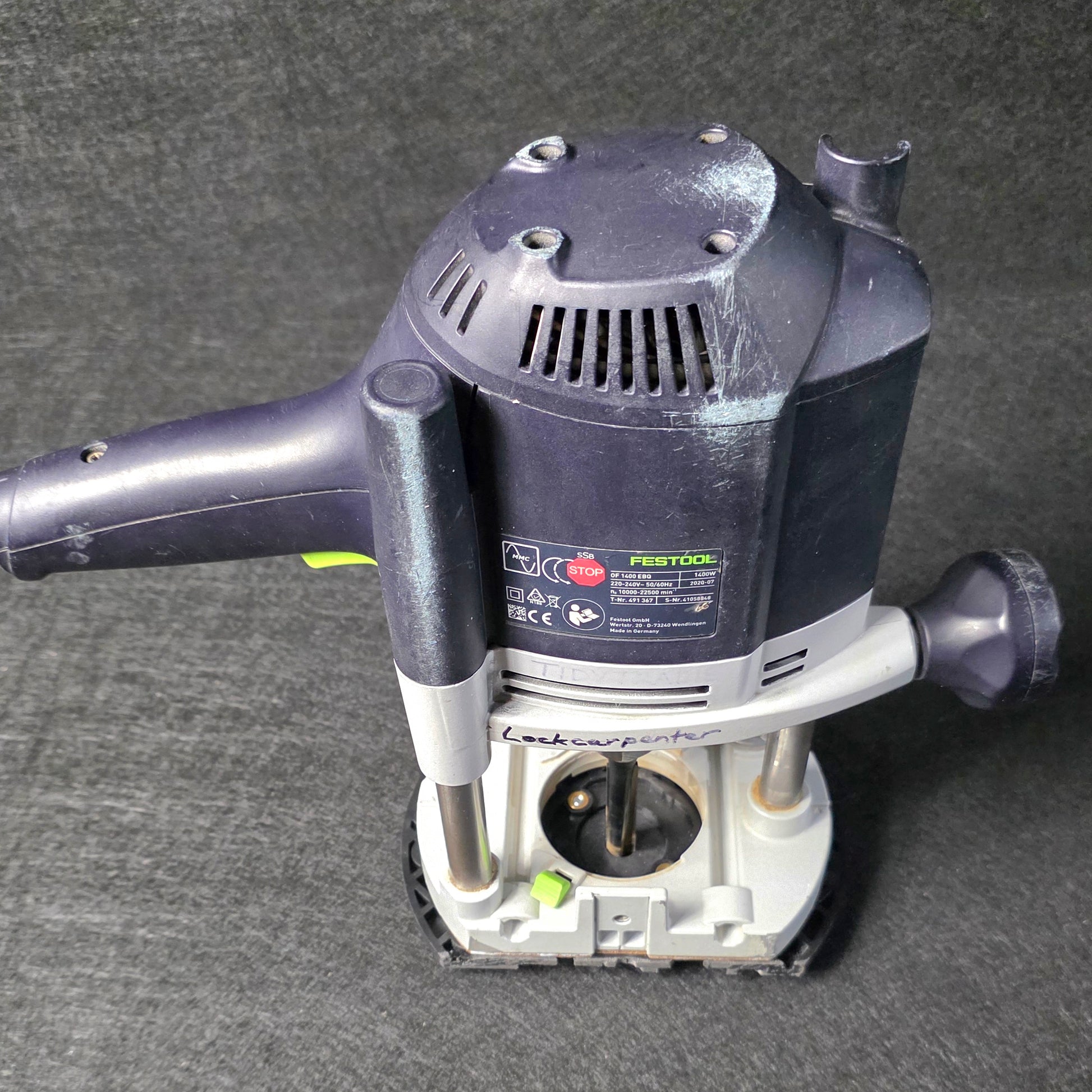180mm router base (new model)  on a Festool 1400 - Lockcarpentry Shop