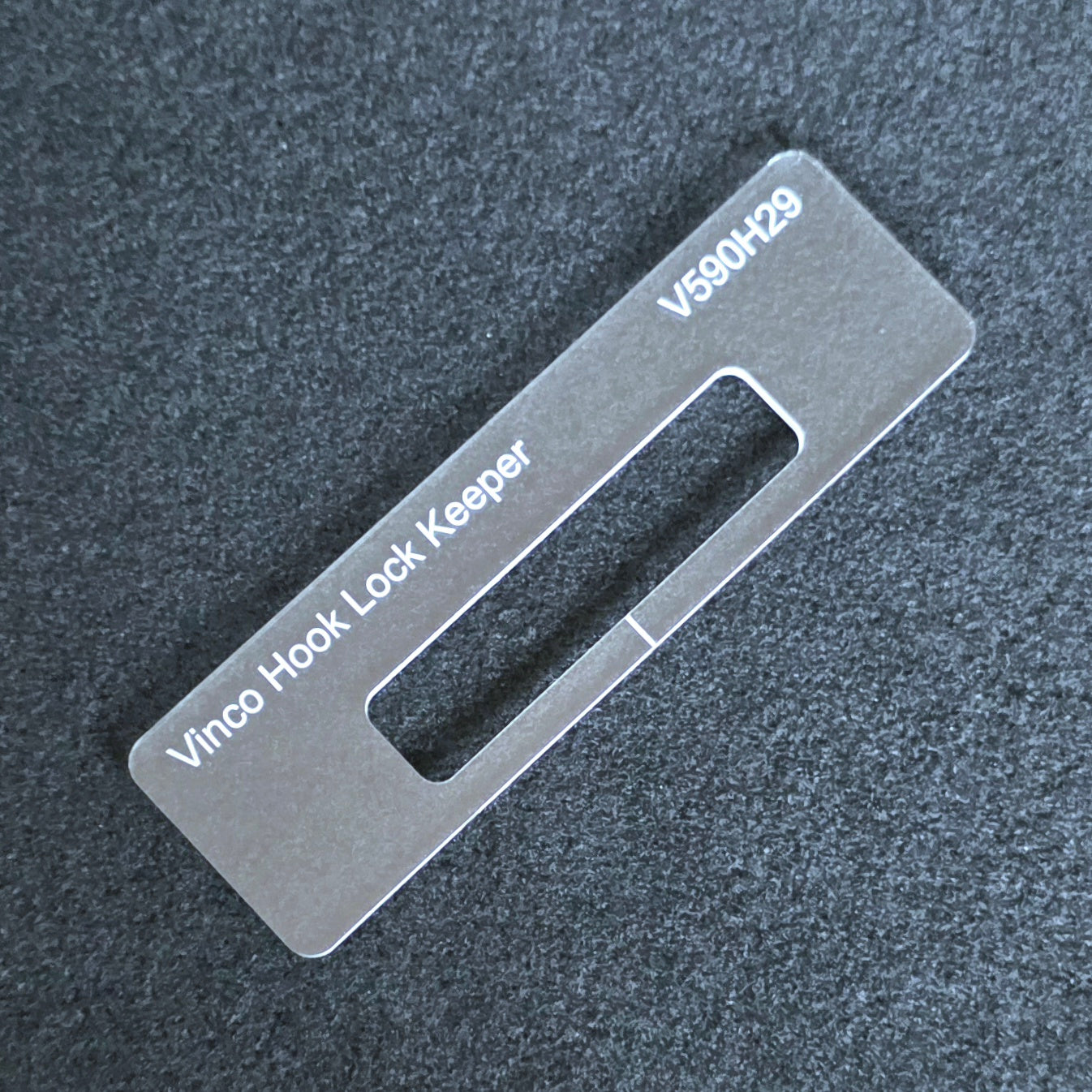 Vinco hook lock keeper template