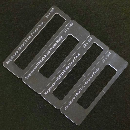 Sugatsune HES3D-E190 Concealed Hinge Templates