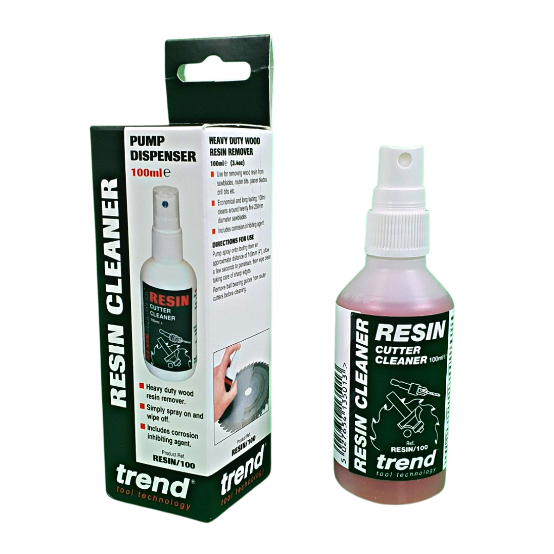 Trend resin cleaner. Heavy duty wood resin remover. For cleaning and protecting your quality router bits and cutters.