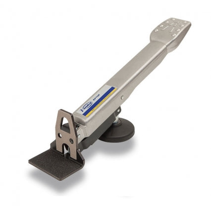 The Virutex door lifting tool for carpenters. It lifts and swivels, helping you to easily position a heavy door with one foot. Available from the Lockcarpentry Shop in Australia.