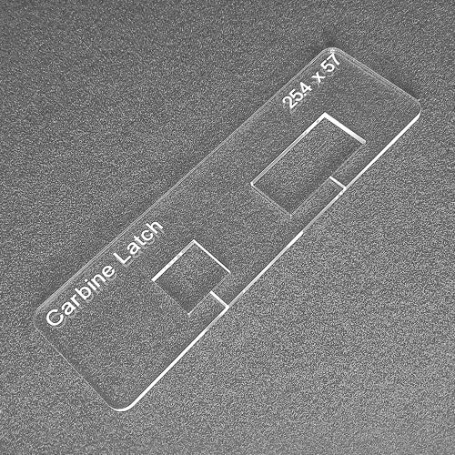 Carbine latch template. Used with the TIDY TRADIE Router Jig 1.0 & 2.0.